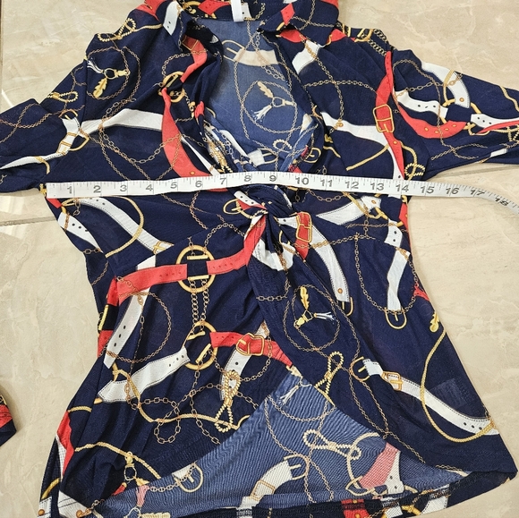 D.N.A couture blouse top size medium - Picture 6 of 9